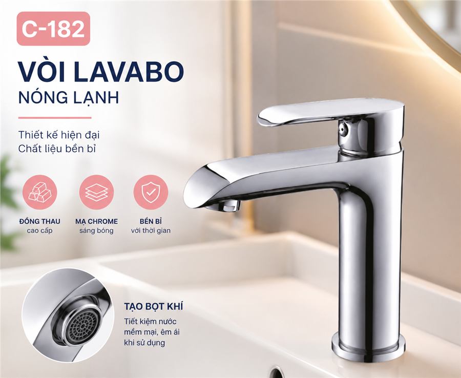 Vòi lavabo nóng lạnh COTOzen C-182