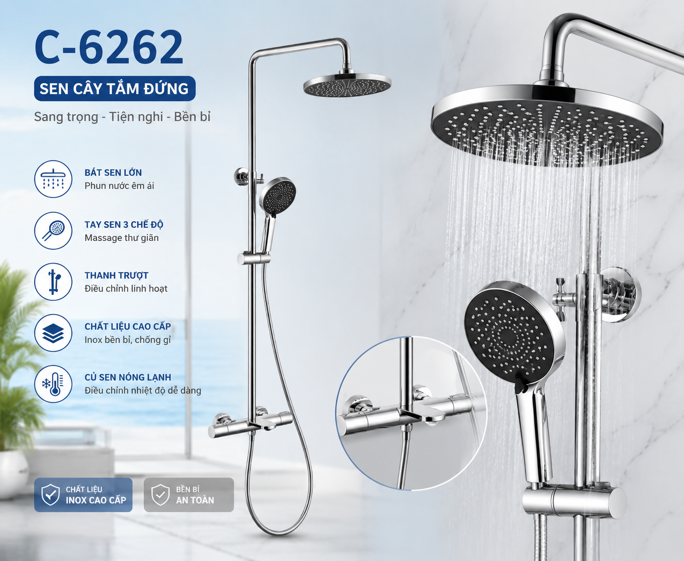 Sen cây tắm đứng COTOzen C6262