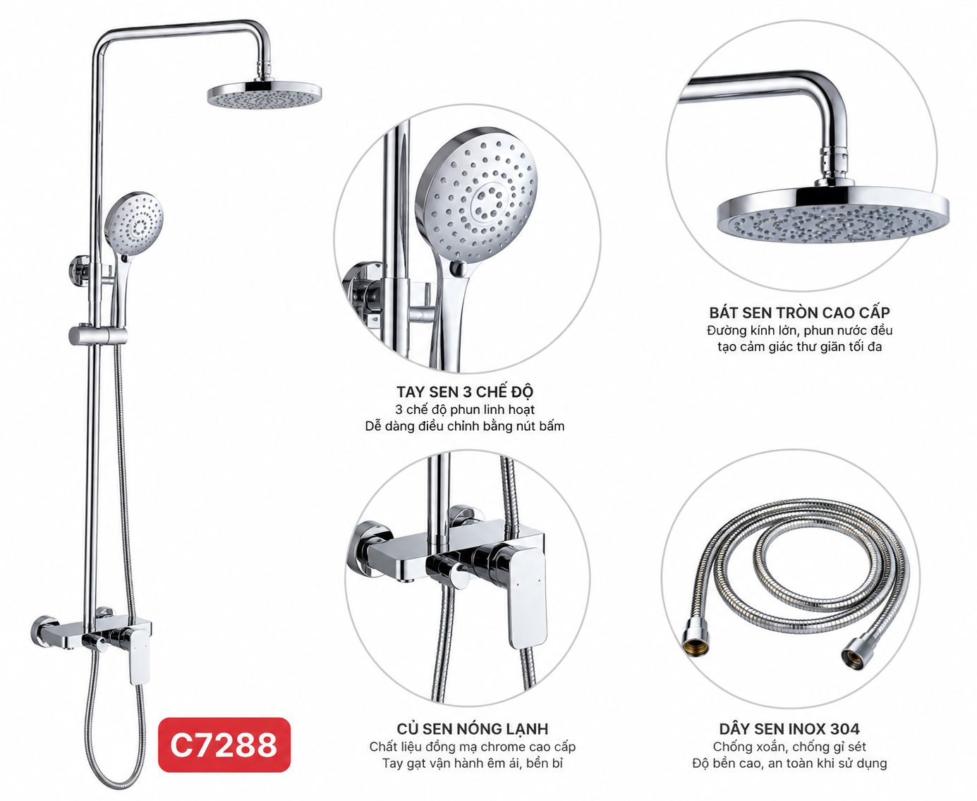 Sen cây tắm đứng COTOzen C6266